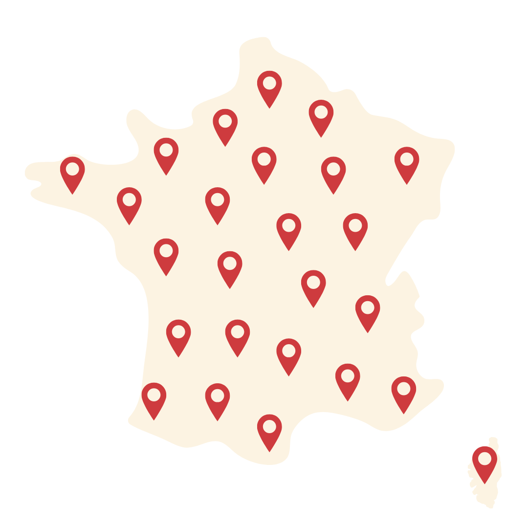 Une couverture commerciale sur l’ensemble du territoire français