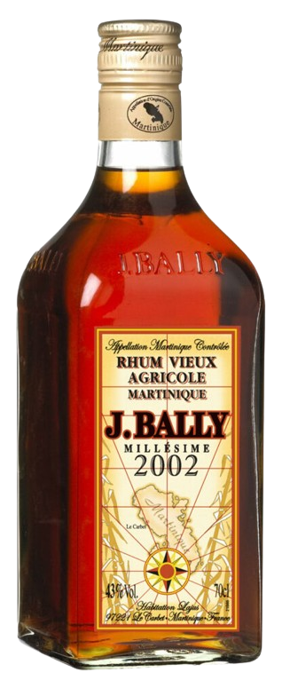 J.Bally Rhum Vieux Millésime 2002 43°